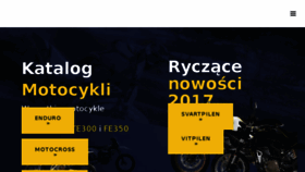 What Husqvarnamotocykle.pl website looked like in 2017 (6 years ago)