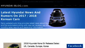 What Hyundai-blog.com website looked like in 2017 (6 years ago)