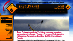 What Haut-les-mains.fr website looked like in 2017 (6 years ago)