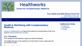 What Healthworksclinic.co.uk website looked like in 2017 (6 years ago)