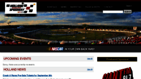 What Hollandspeedway.com website looked like in 2017 (6 years ago)