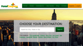 What Hotelcoupons.com website looked like in 2017 (6 years ago)