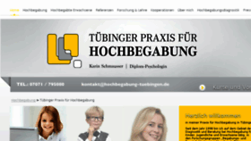 What Hochbegabung-tuebingen.de website looked like in 2017 (6 years ago)