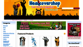 What Headcovershop.com website looked like in 2017 (6 years ago)