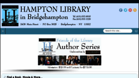 What Hamptonlibrary.org website looked like in 2017 (6 years ago)