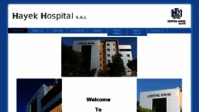 What Hayekhospital.com website looked like in 2017 (6 years ago)