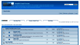 What Health-food-forum.com website looked like in 2017 (6 years ago)