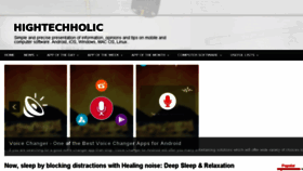 What Hightechholic.com website looked like in 2017 (6 years ago)