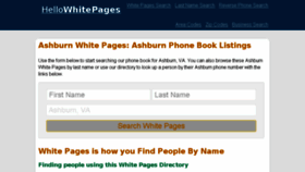 What Hellowhitepages.com website looked like in 2017 (6 years ago)