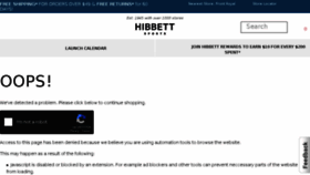 What Hibbett.com website looked like in 2017 (6 years ago)