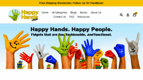 What Happyhands.toys website looked like in 2017 (6 years ago)