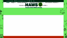 What Hawspets.org website looked like in 2017 (6 years ago)