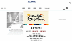 What Hamann.co.kr website looked like in 2017 (6 years ago)