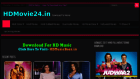 What Hdmovie24.in website looked like in 2017 (6 years ago)