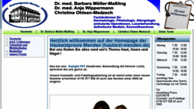 What Hautarzt-menden.de website looked like in 2017 (6 years ago)