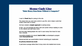 What Homecashline.com website looked like in 2017 (8 years ago)