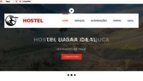 What Hostelbarradatijuca.com website looked like in 2017 (6 years ago)
