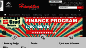 What Hamptontoyota.com website looked like in 2017 (6 years ago)