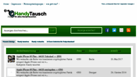 What Handy-tausch.de website looked like in 2017 (6 years ago)