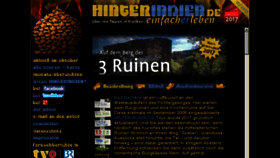 What Hinterindien.de website looked like in 2017 (6 years ago)