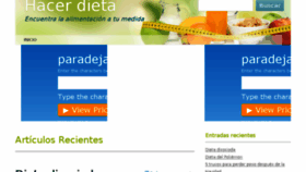 What Hacerdieta.com website looked like in 2017 (6 years ago)