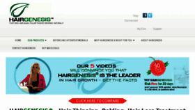 What Hairgenesis.com website looked like in 2017 (6 years ago)