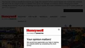 What Honeywell.de website looked like in 2017 (8 years ago)