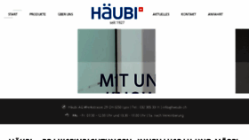 What Haeubi.ch website looked like in 2017 (6 years ago)