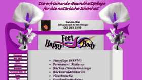 What Happy-feet-body.ch website looked like in 2017 (8 years ago)