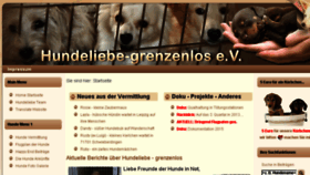 What Hundeliebe-grenzenlos.de website looked like in 2017 (6 years ago)