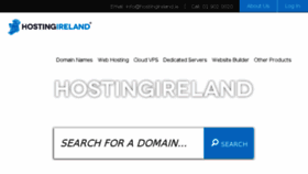 What Hostingireland.ie website looked like in 2017 (6 years ago)