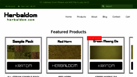 What Herbaldom.com website looked like in 2017 (6 years ago)