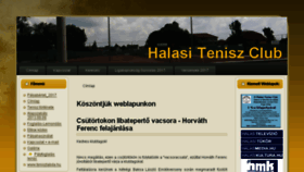 What Halasitenisz.hu website looked like in 2017 (6 years ago)