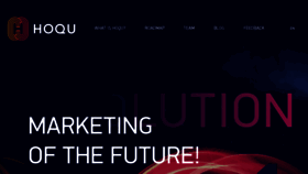 What Hoqu.io website looked like in 2017 (6 years ago)