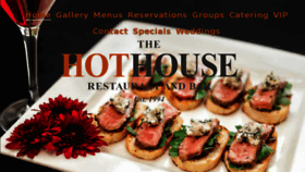 What Hothouserestaurant.com website looked like in 2017 (6 years ago)