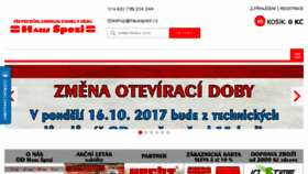 What Hausspezi.cz website looked like in 2017 (6 years ago)