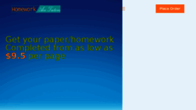 What Homeworkacetutors.com website looked like in 2017 (6 years ago)