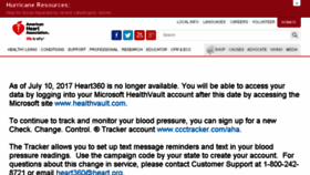 What Heart360.org website looked like in 2017 (6 years ago)