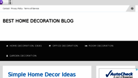 What Homedecoratione.com website looked like in 2017 (6 years ago)