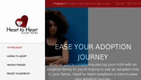 What Hearttoheartadopt.com website looked like in 2017 (6 years ago)