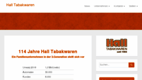 What Halltabakwaren.de website looked like in 2017 (6 years ago)