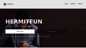 What Hermitfun.com website looked like in 2017 (6 years ago)