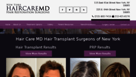 What Haircaremd.com website looked like in 2017 (6 years ago)