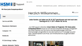 What Hsm-support.de website looked like in 2017 (6 years ago)