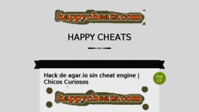 What Happycheats.com website looked like in 2017 (6 years ago)