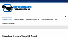 What Hoverboardvergelijken.nl website looked like in 2017 (6 years ago)