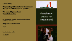 What Hundetrainer-vor-ort.de website looked like in 2017 (6 years ago)