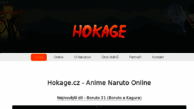 What Hokage.cz website looked like in 2017 (6 years ago)