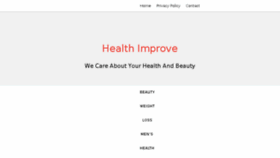 What Health-improve.com website looked like in 2017 (6 years ago)