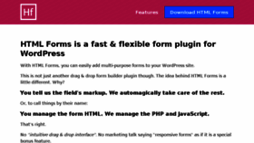What Htmlforms.io website looked like in 2017 (6 years ago)